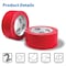 Better Office Products Duct Tape, Heavy Duty, 7.3mil, 1.88 Inch x 30 Yards Per Roll, Easy Tear, Red, 2PK 40203 - alternate 5